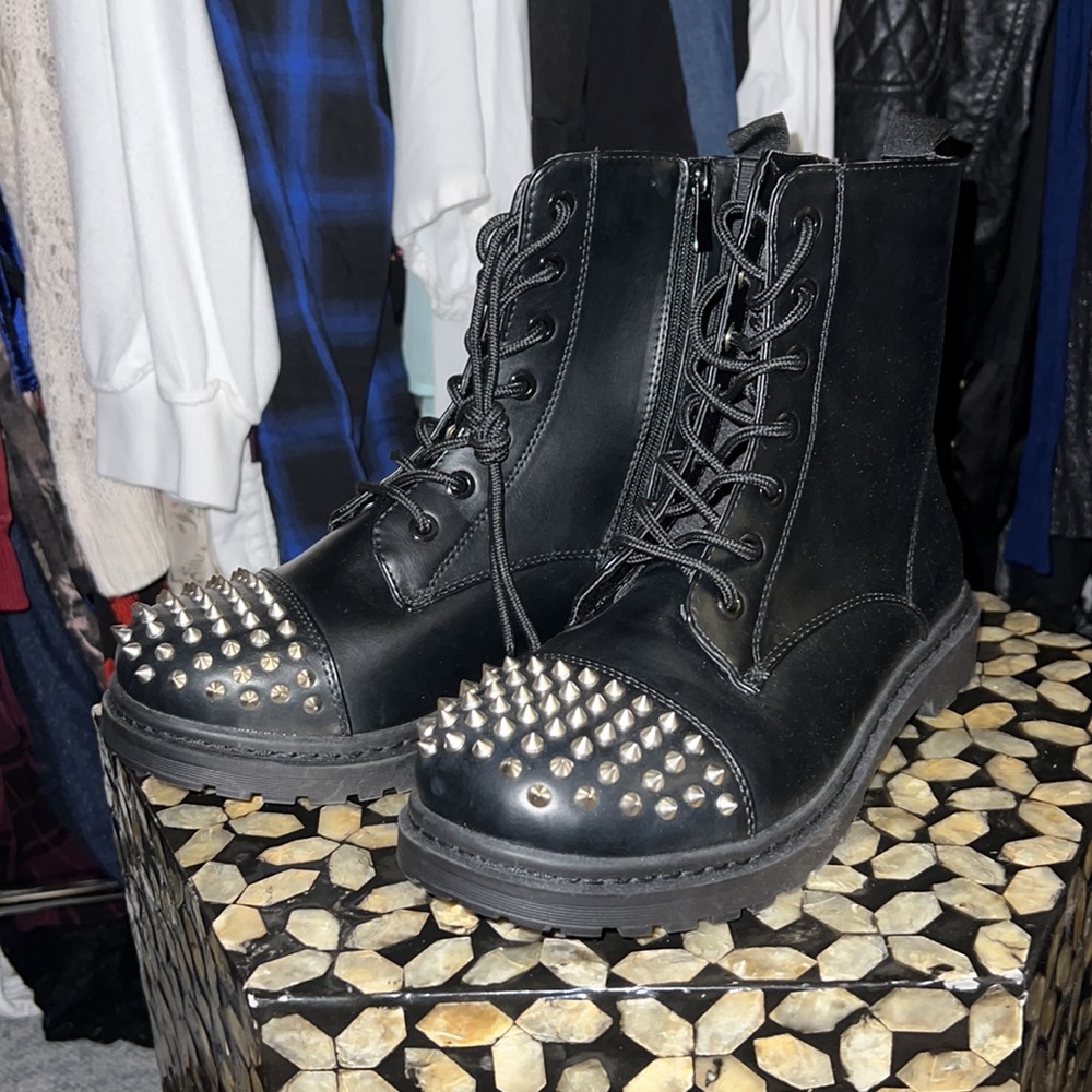 Torrid spiked toe combat boots New no box